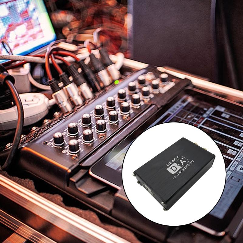 Compactly Plugs and Play Metal USB Decoders Sound Card Delivers Studio Quality Audios for DJs Audiophiles ES9018K2M