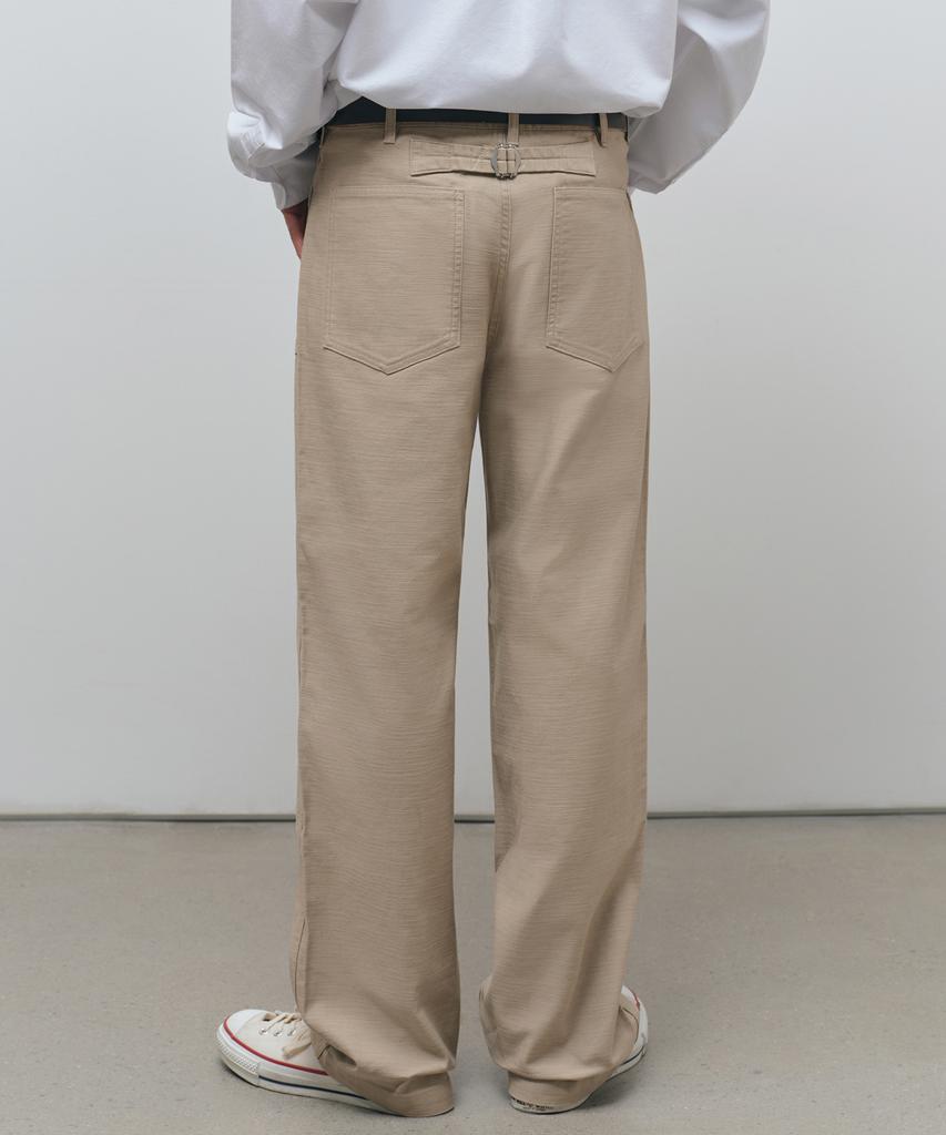 MUSINSA STANDARD Back Satin Baker Pants [Beige]