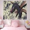 Kaiju No 8 Anmie Colorful Tapestry Wall Hanging Hippie Flower Wall Carpets Dorm Decor Wall Art Decor