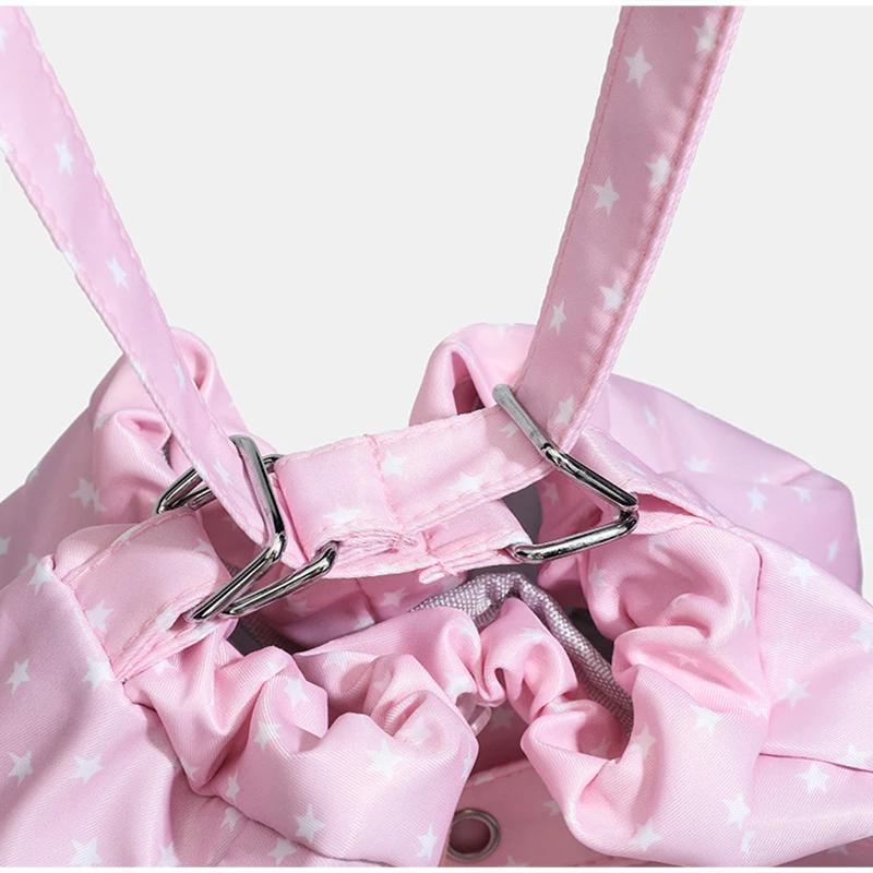 Itabag Harajuku Style Lolita Shoulder Drawstring Backpack Anime Merchandise Transparent Display Diy Tote Bag