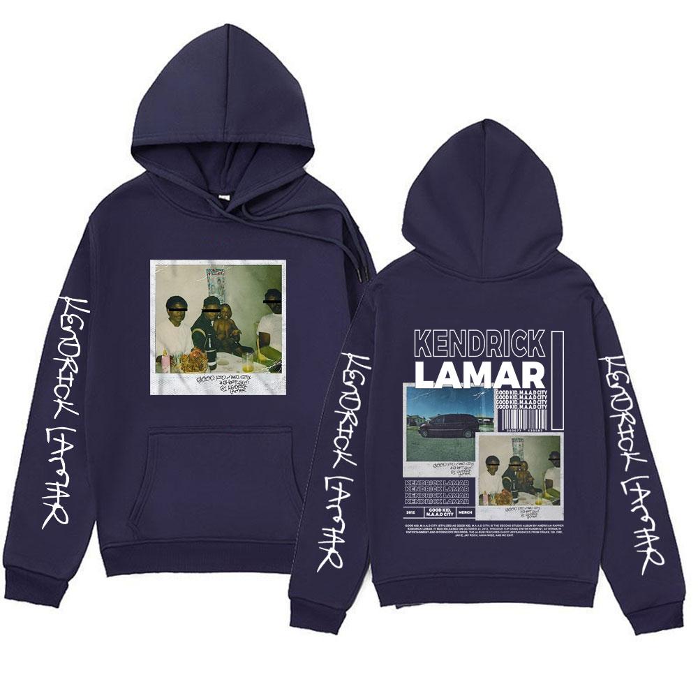 Rapper Kendrick Lamar Good Kid Hoodie Men Women's Hip Hop Rap Style Music Album Hoodies Sweatshirts Oversized Fashion Streetwear