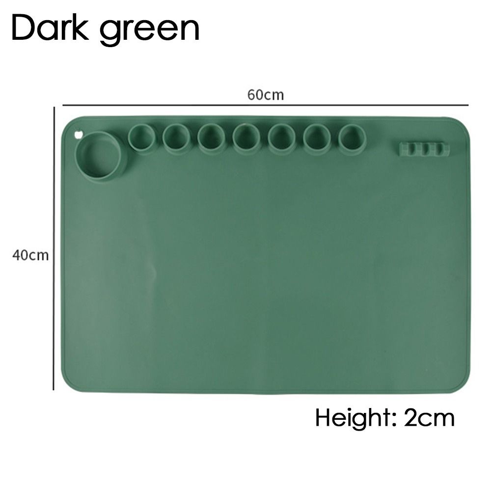 Silicone Painting Mat Pigment Palette Non-Stick Art Craft Mat For Painting Ink Blending Watercoloring Stamping