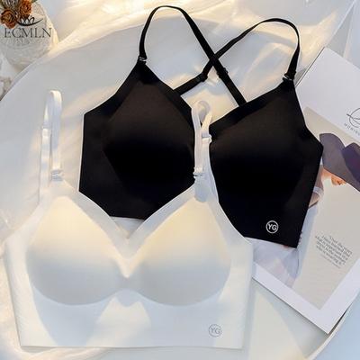 Sexy Push-up-BH, dünnes U-förmiges Oberteil mit schönem Rücken, nahtloser BH, rückenfrei, unsichtbar, bügelloses BH-Oberteil