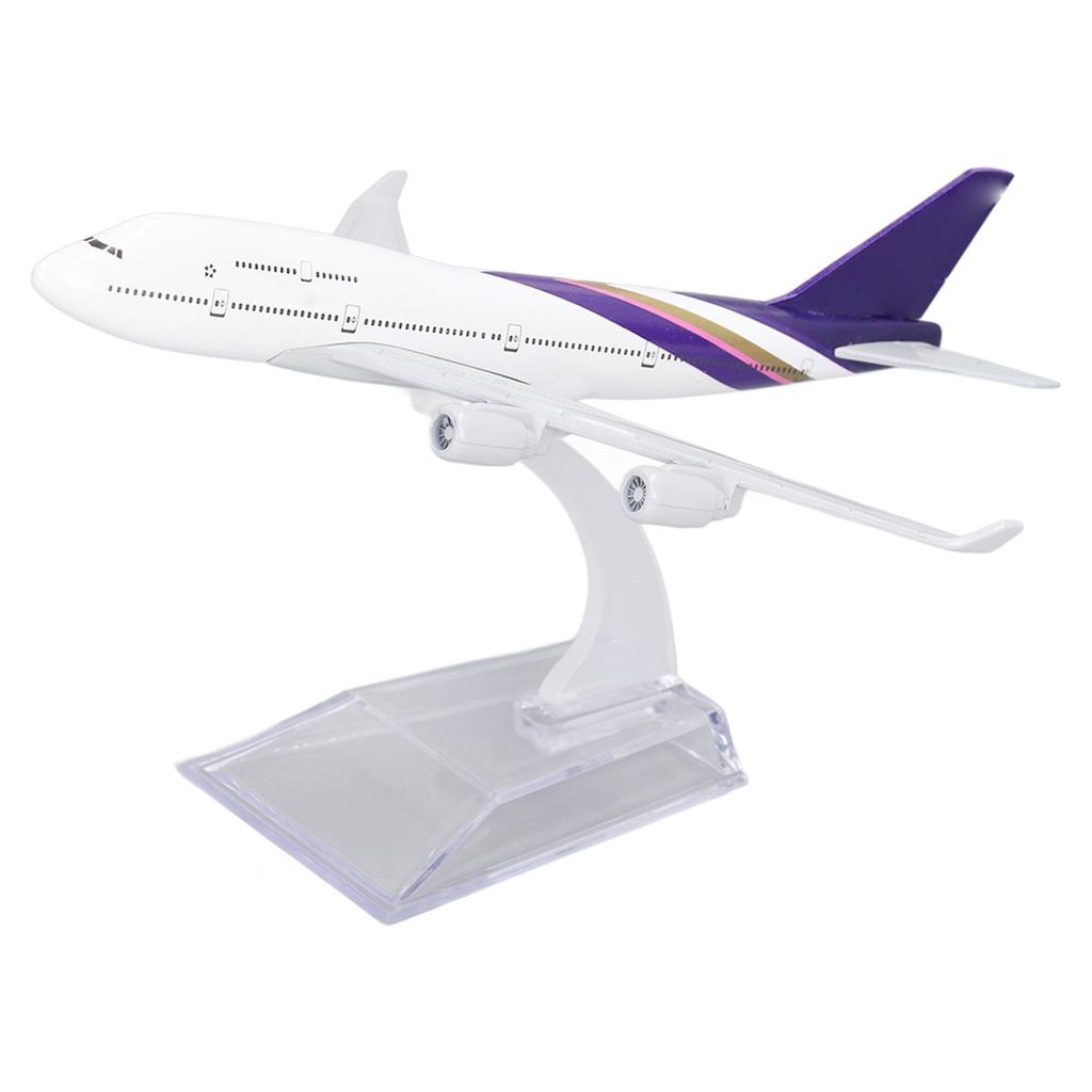 747 Alloy Plane Decoration Model Exquisite Static Airplane Collection Model with Base Bracket