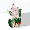 Elegante Hortensienblüten-Brosche mit künstlerischem Design, gefertigt aus robuster Legierung und Emaille zur Modeaufwertung
