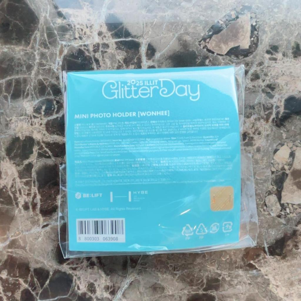 [USED] ILLIT Mini Photo Holder Wonhee Glitter Day Korean Fan Meeting