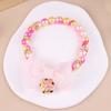 Colorful Cat Puppy Collar Princess Style Cat Neck Chain Cute Pet Pearls Bowknot Necklace  Puppy