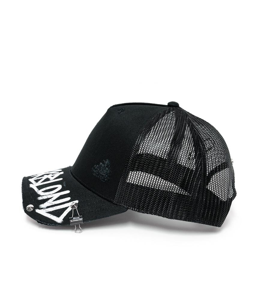 BLACKBLOND Vividi Graffiti Logo Trucker Mesh Cap (Black)