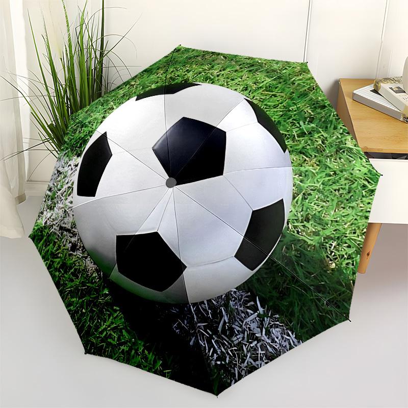 

Soccer ball,Football field Automatic Folding Umbrella Compact 8 rib Design,Unique Style,Suitable for Everyday Outdoor Use,Perfect Gift