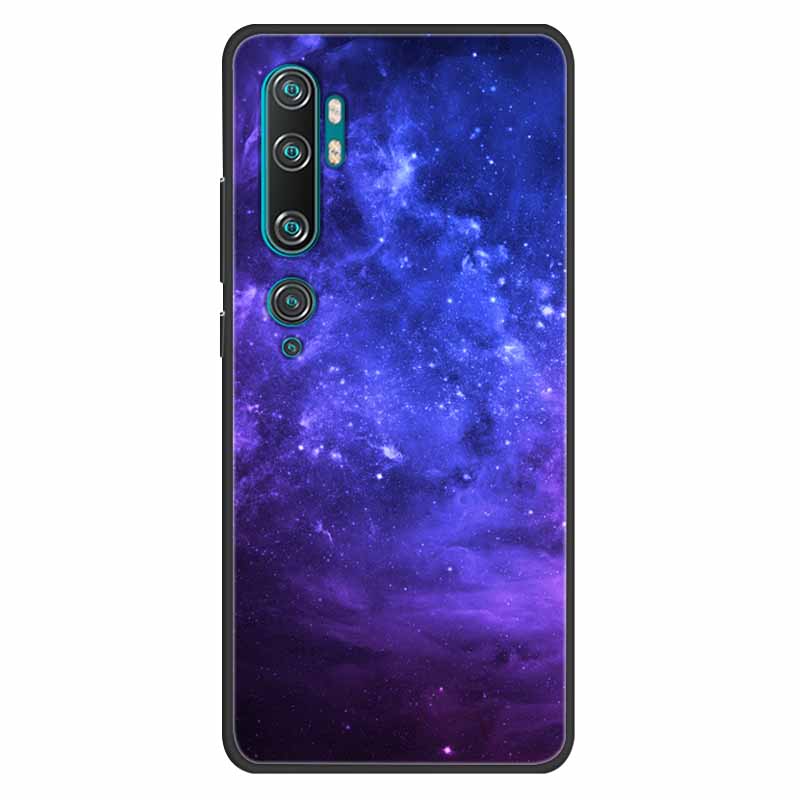 For Xiaomi Mi Note 10 Case Silicone Soft Owl Lion TPU Fashion Back Cover For Xiaomi Mi Note10 Cases Protective Printed Covers
