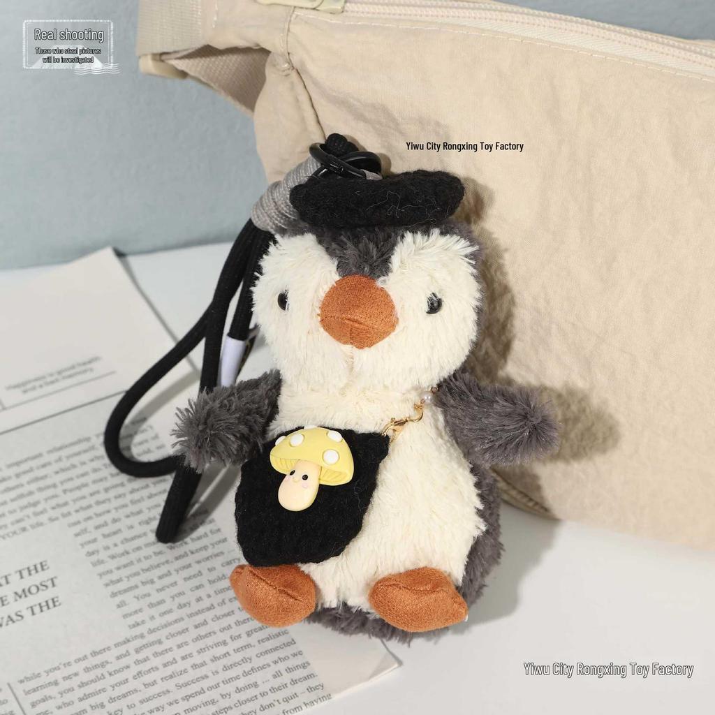 Adorable Penguin Plush Toy Charm - Cute Keychain & Fashionable Bag Pendant Gift
