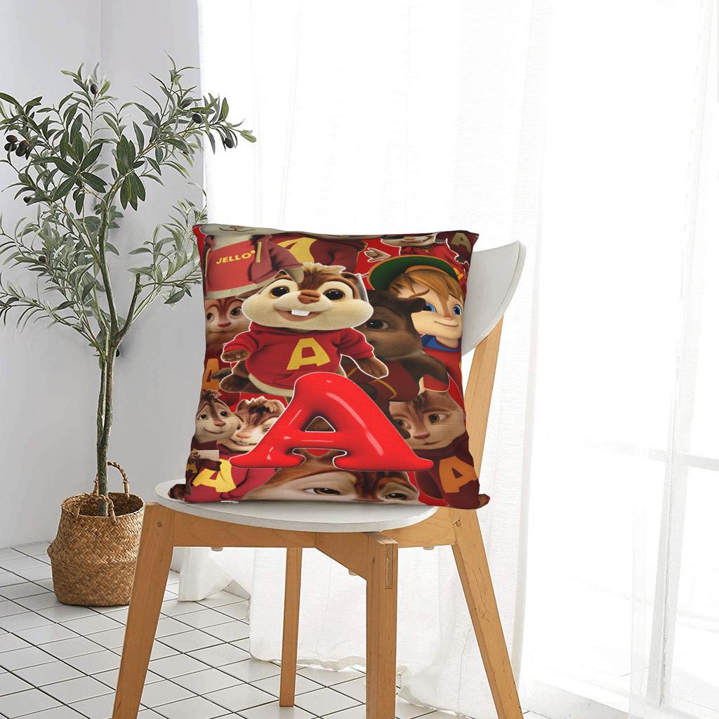 Alvin and the Chipmunk Pillowcases  Kawaii Pillow Case For Sofa Home Decoration Design Pillow Cover