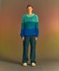 ADSB ANDERSSON BELL Flower Lace Track Pants Apa678M(Green)