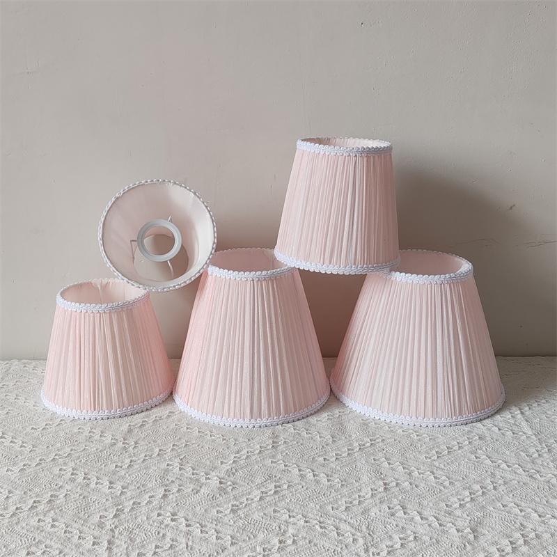 Nordic Style Modern Lamp Shade Elegant Wrinkles Fabric Lampshade Home Bedside Study Hotel Table Chandelier Cover