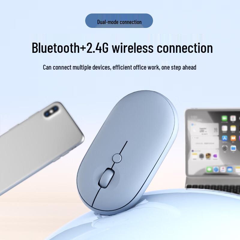 OLOEY Ergonomic Rechargeable Dual-Mode Silent Wireless Mouse