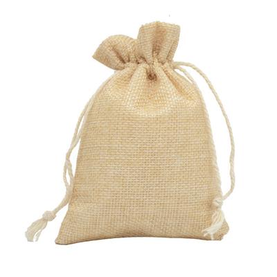 Schmuckbeutel mit Kordelzug aus Leinen 8*10CM