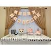 Happy Birthday Banner Pink Birthday Signs Party Supplies Garland Decorations Nursery Hanging Decor (Soft Pink)