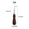 1Pc Rust Proof DIY Leather Edge Shaver Professional Edge Trimmer Wood Handle Stainless Steel Blade Leather Chamfer Tool