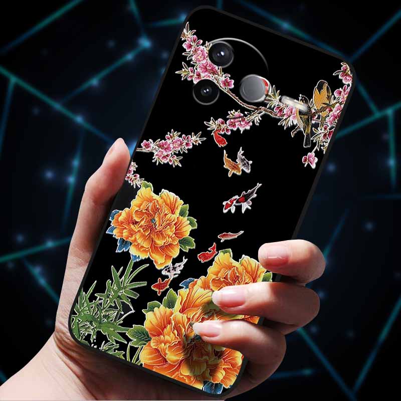 For Xiaomi POCO F7 Ultra Case Xiaomi POCO F7 Pro 3D Flowers Emboss Soft Silicone Phone Cases for POCOF7 Pro Back Cover Coque Bag
