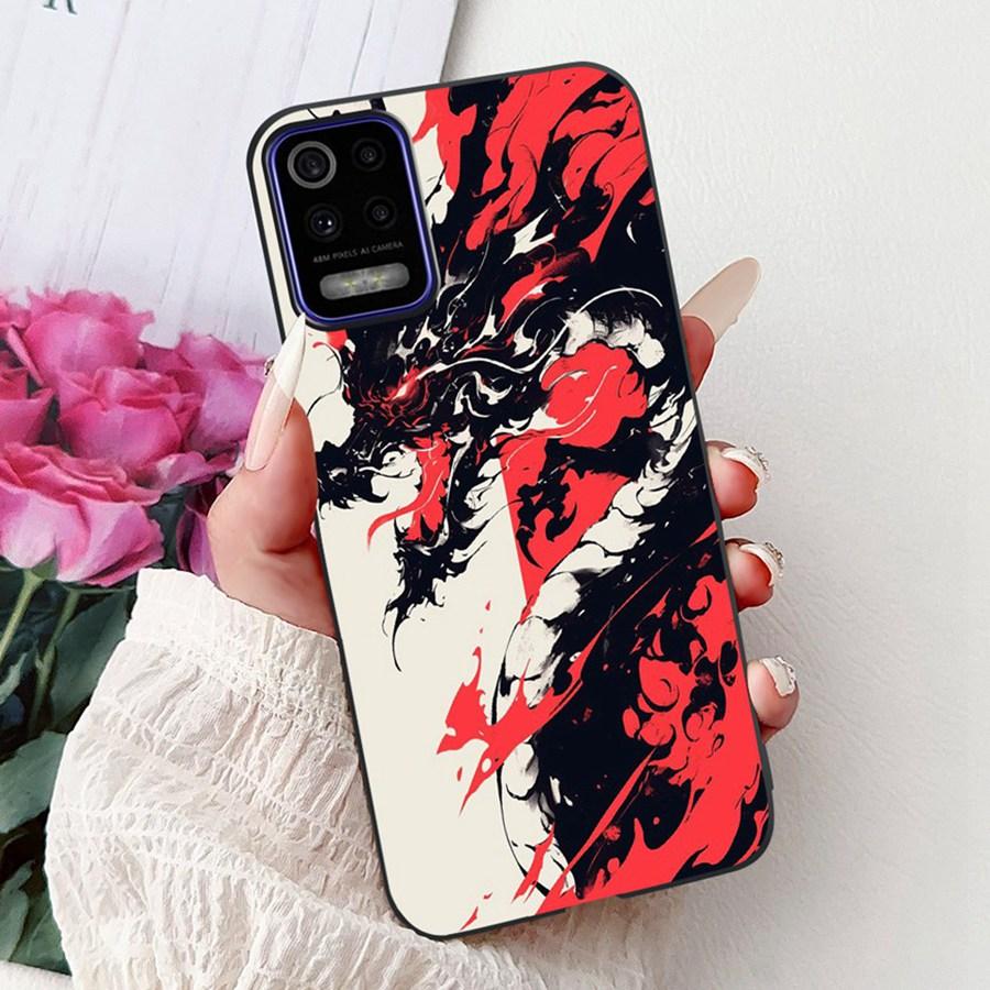 For LG K52 K62 2020 Case Silicone Soft Back Cover For LGK52 K 62 2020 Fashion flower Phone Case Shockproof Protective Bumper
