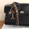 PU Leather Leather Fishbone Keychain Bag Hanging Woven Ropes Keyring  Girls Couple Girlfriends