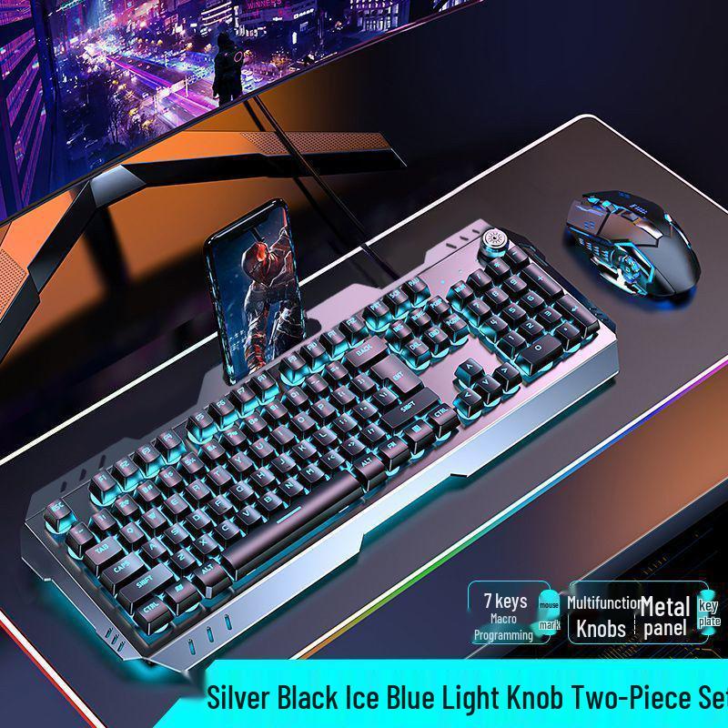 Esports Gaming Wired Keyboard, Mouse, and Headset Set