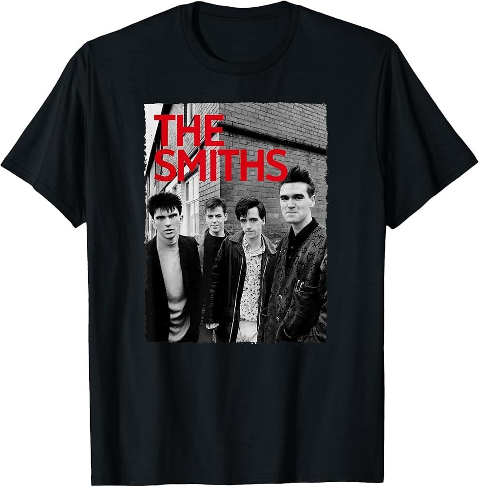 

The Smiths Red Text Band Photo Shoot By Stephen Wright TShirt Unisex T-Shirt S