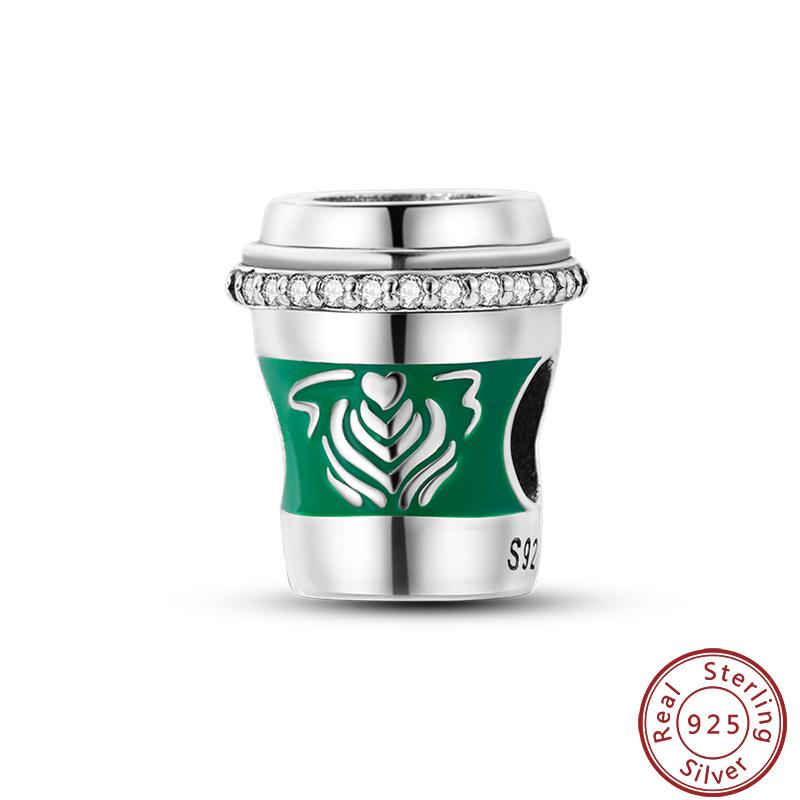 Green Series Copper Lucky Clover Avocado Cactus Spring Charms Beads 3Mm Diy Fine Jewelry Making