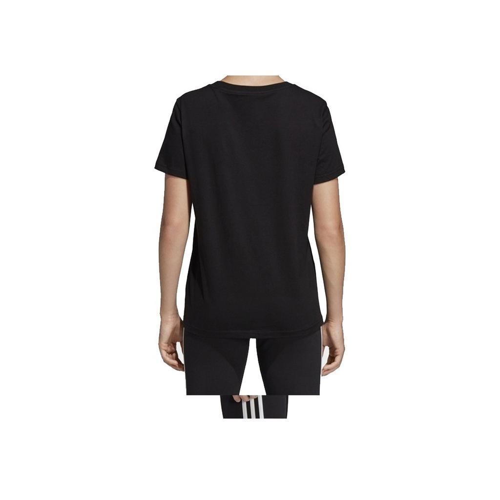 Adidas Sports Style Short Sleeve T-Shirt Women Tops Black DP2361