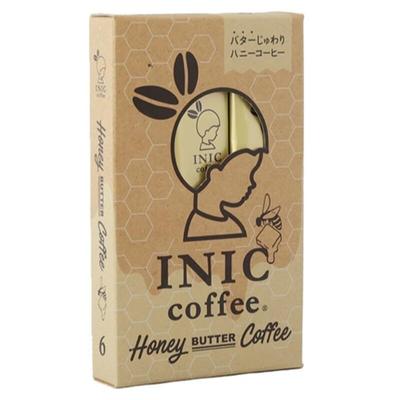 INIC Coffee Honey Butter Coffee Sticks, 6 Sticks [Meltingly Sweet Honey Coffee] [Powdered Coffee from the Peak]