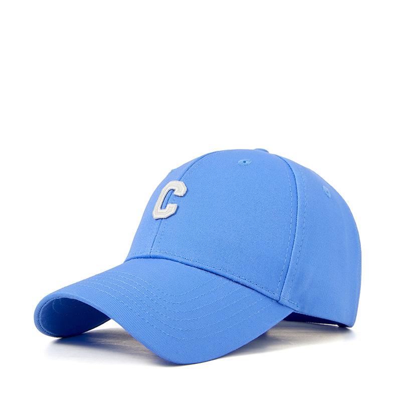 Multi-Color Good Quality C Letter Cotton Baseball Cap For Men And Women, Spring And Summer Sunshade, Sun Protection, Dome Curved Brim Cap
