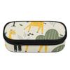 Pen Case Large Capacity Smooth Zipper Wear Resistant Polyester with Mesh Pocket Removable Divider and Pen Slots for Students