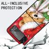 Happy Christmas Cute Bear Gift Phone Case For Samsung Galaxy Z Flip3 Flip4 Flip5 Flip6 Flip7 For Z Flip 7 6 5 4 3 5G Hard Foldin