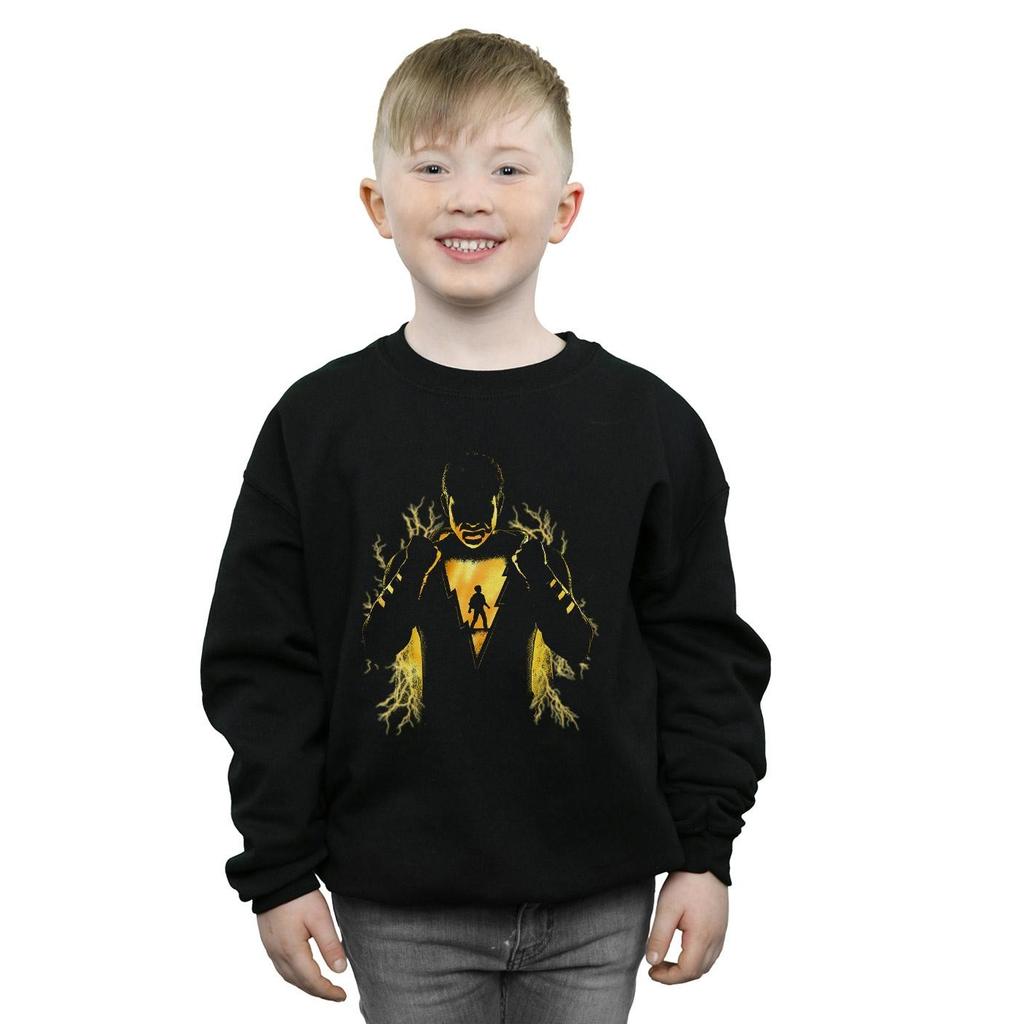 DC Comics Boys Shazam Lightning Silhouette Sweatshirt