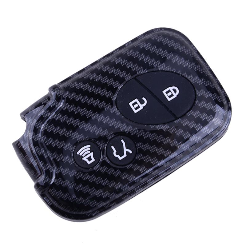 Black Carbon Fiber Style Remote Key Fob Case Cover Fit for Lexus GS460 GS450h GS430 RX450h CT200h HS250h LS460 ES350 IS350 IS250