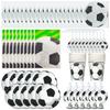 Football Theme Birthday Party Decorations Disposable Tableware Paper Plate Cup Straw Baby Shower Favor Boys Party Supplies Decor