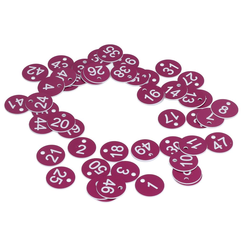 50Pcs Numbered Label Round Simple Beautiful Beehive Tag Breeding Supplies for Beekeeping Animal Husbandry