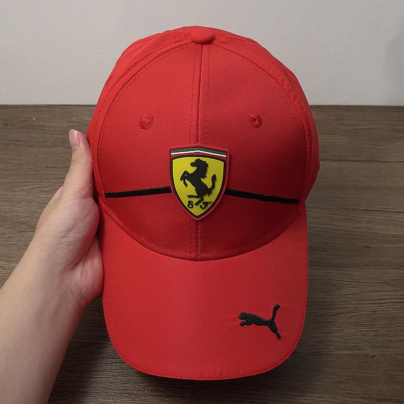 Baseballkappen für Herren und Damen, verstellbar, lässig, bestickt, Autoemblem, Sonnenhut, Schirmmützen für Ferrari Roma Spider SF90 LaFerrari