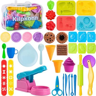 Cuisine de pâte à modeler pour enfants, Cuisine, Accessoires en pâte à modeler, Rouleau à pâtisserie avec sac de rangement, Pâte à modeler à malaxer amusante pour enfants garçons filles