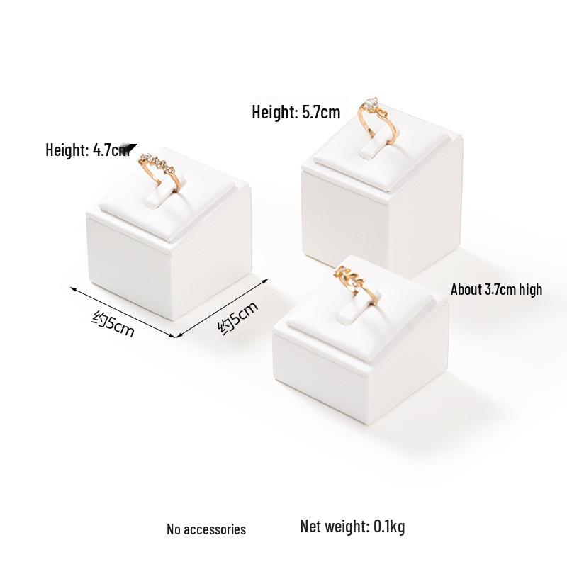 White Jewelry Display Stand for Bracelets, Rings, and Necklaces