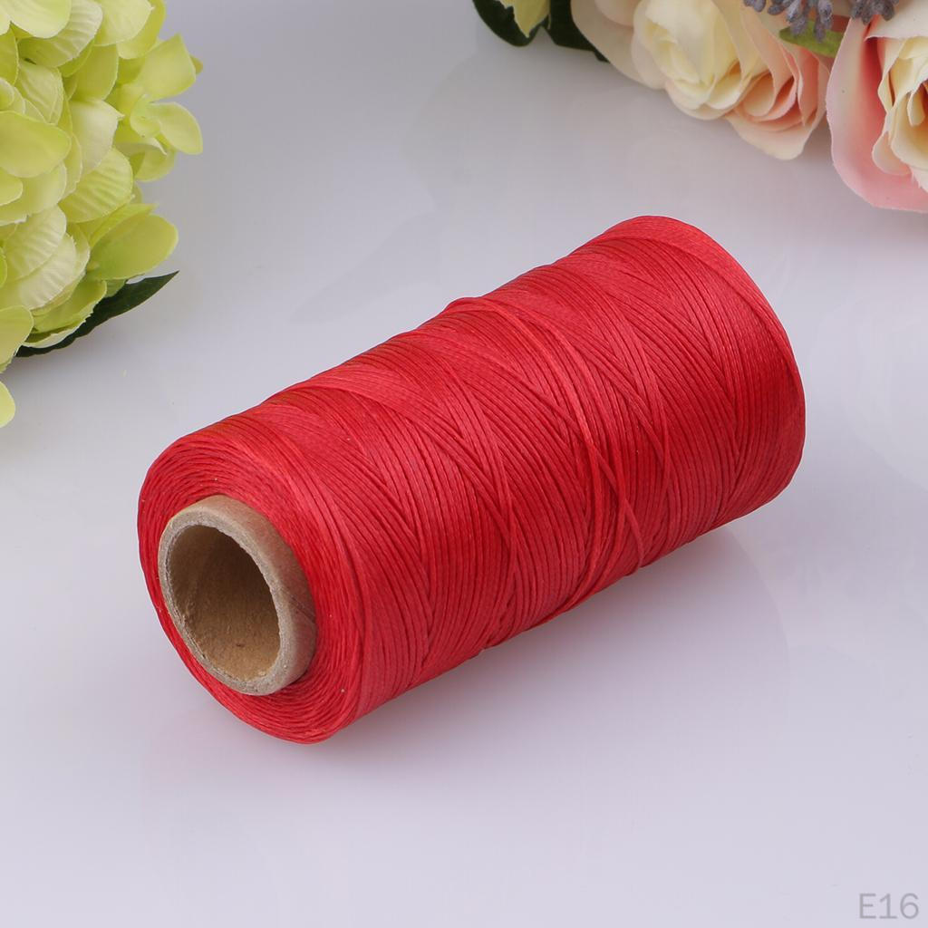 1 0m 1mm Polyester Waxed Thread Flat Cord String Sewing Craft