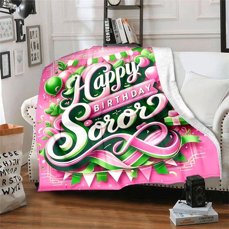 1pc Blanket AKA Logo5 Print Design, Lightweight Blanket for Sofa, Bed- Soft &Warm, Gift for All Seasons like Christmas, Halloween