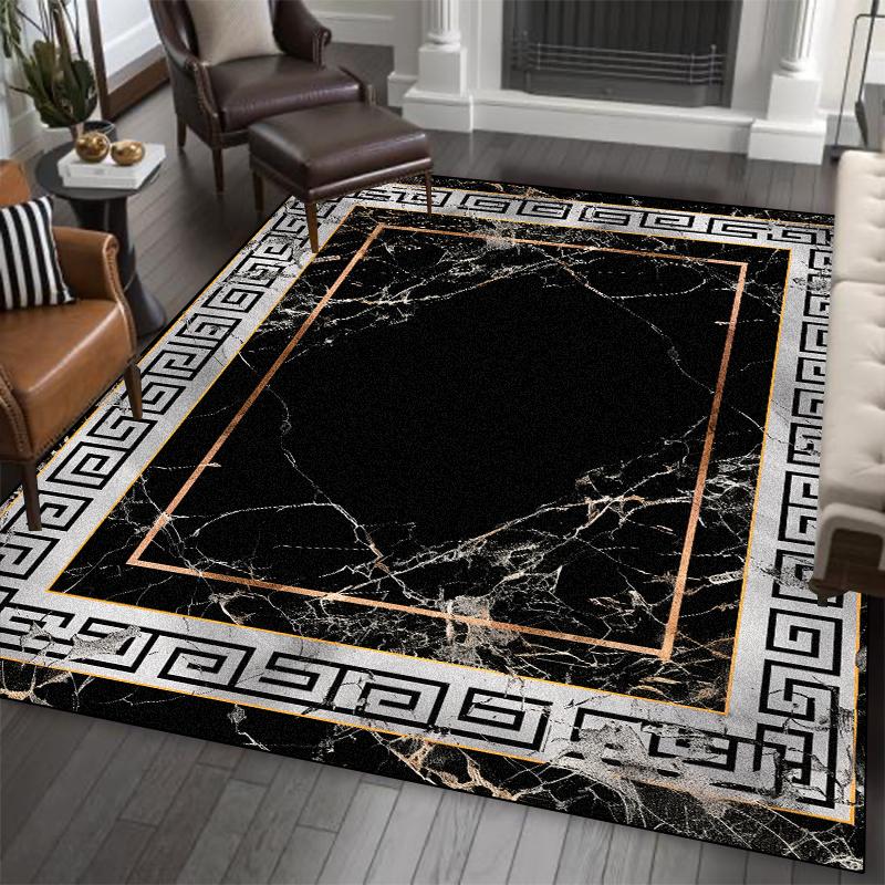 Luxury Living Room Dining Large Carpet Rug for Bedroom Soft Non Slip Floor Mat Washable Non Shedding Lounge Entrance Doormat