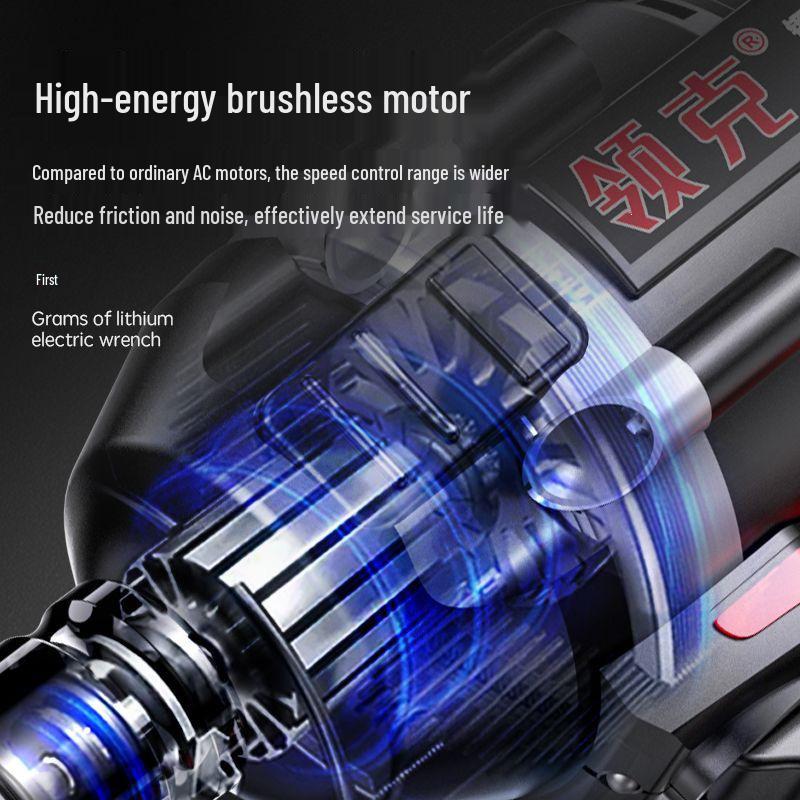 Brushless Lithium Electric Impact Wrench: Rechargeable, High-Torque Tool for Scaffolding and Carpentry