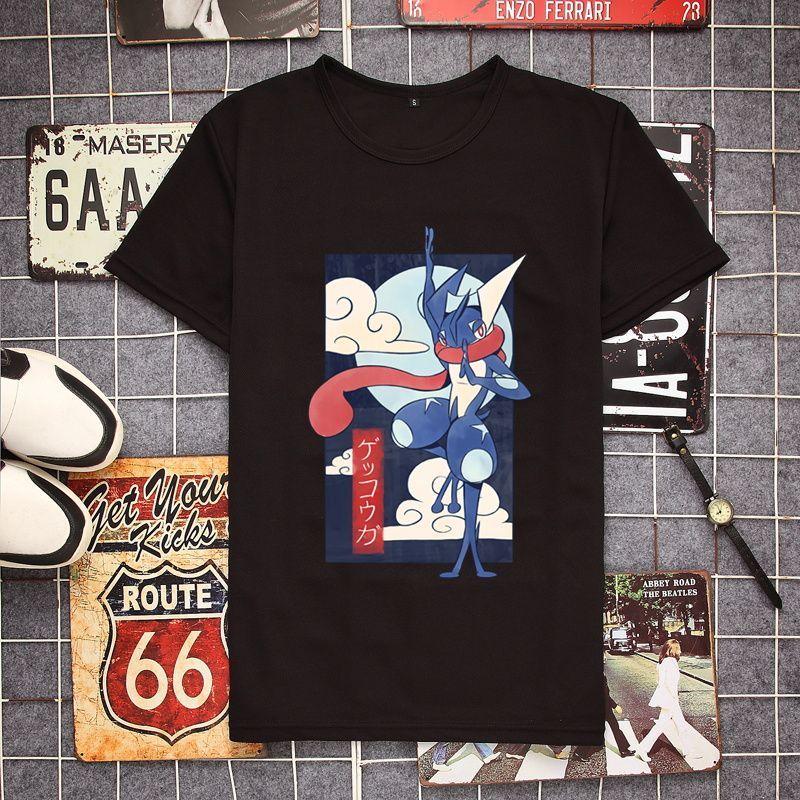 

2026 New Pokmon Anime Summer New Greninja Printed TShirt Unisex and Womens Casual Trend Versatile Short Sleeve Parentchild Top S