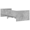 Bed with Drawers Concrete Grey 75 X 190 Cm