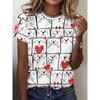 Cartoon Animal Full Picture 3D Digital Printing Harajuku Women's T-shirt
