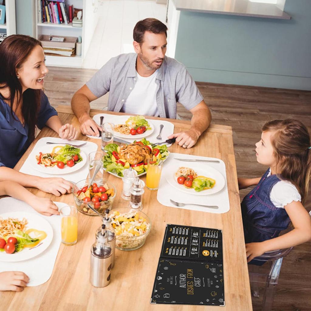 Složka na menu Dvojité panely Průhledné Kapsy na formát Letter Kovové rohy Obaly na menu pro Hotel Restauraci Bar Kavárnu