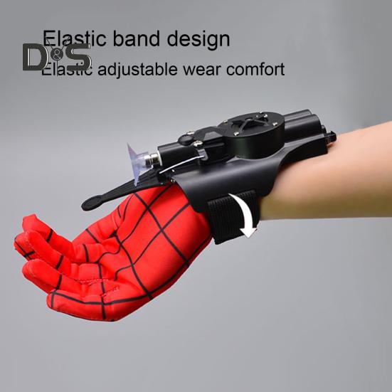 Elektrisk Spindelnätskastare med Handske Sugkoppar Magneter Skruvmejsel Uppladdningsbar Barn Trådkastare Nätkastande Leksak Filmfans Gåva