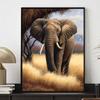 Elephant Diamond Painting Painting Kit, 5D Animal Full Diamond Gem Kit DIY Cross Stitch Decoration Home Wall Ornaments
